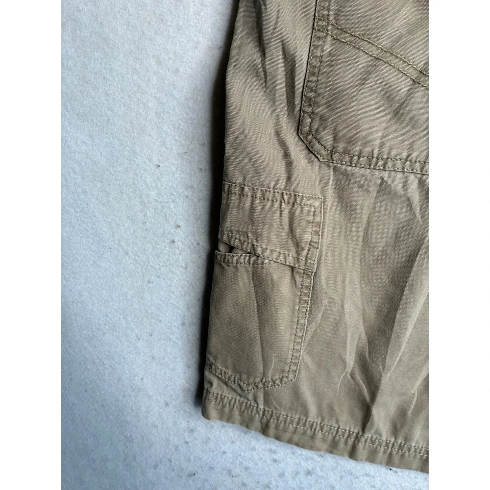 Columbia Mens Omni-Shield Cotton Canvas Cargo Shorts Tan Khaki 36W 9L AM4541